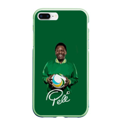 Чехол для iPhone 7Plus/8 Plus матовый Пеле Pele легенда футбола