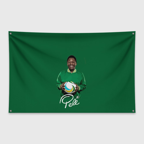 Флаг-баннер Пеле Pele легенда футбола
