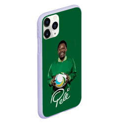 Чехол для iPhone 11 Pro матовый Пеле Pele легенда футбола - фото 2