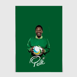 Постер Пеле Pele легенда футбола