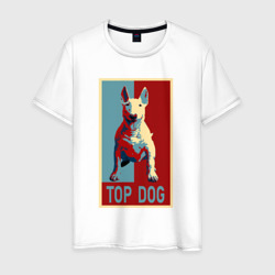 Мужская футболка хлопок Бультерьер TOP dog