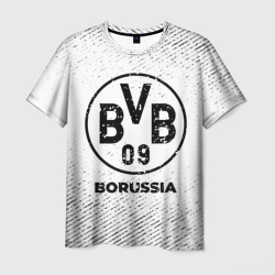 Borussia с потертостями на светлом фоне – Футболка с принтом купить со скидкой в -26%