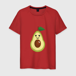 Авокадо Смайл  – Мужская футболка хлопок с принтом купить со скидкой в -20%