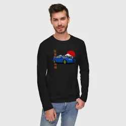 Мужской лонгслив хлопок Subaru Impreza 2 WRX Sti JDM Lover - фото 2