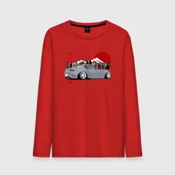 Мужской лонгслив хлопок Mazda Miata ND MX-5 Back View Retro JDM