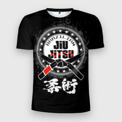 Мужская футболка 3D Slim Brazilian fight club Jiu-jitsu