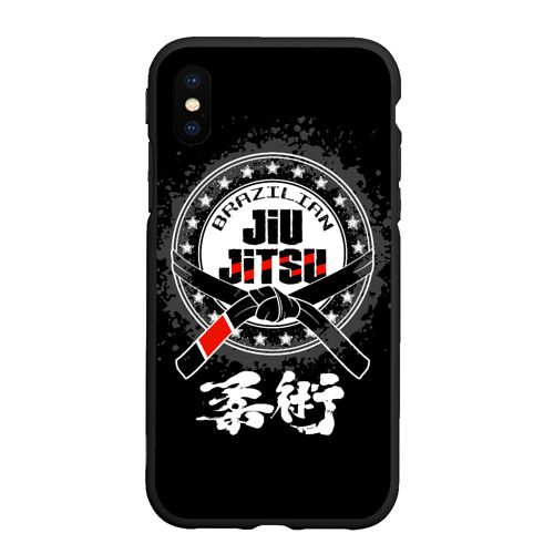 Чехол для iPhone XS Max матовый Brazilian fight club Jiu-jitsu