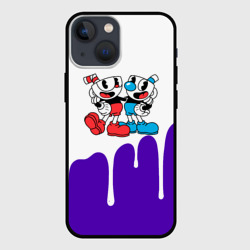 Чехол для iPhone 13 mini Cuphead потёки