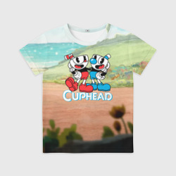 Детская футболка 3D Cuphead природа