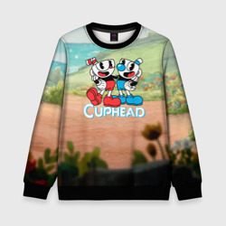 Детский свитшот 3D Cuphead природа