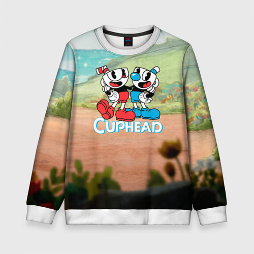 Детский свитшот 3D Cuphead природа, цвет 3D печать