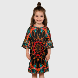 Детское платье 3D Фрактальная мандала - фото 2