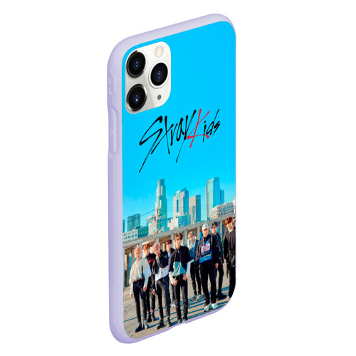 Чехол для iPhone 11 Pro матовый Stray Kids Double Knot, цвет светло-сиреневый - фото 3