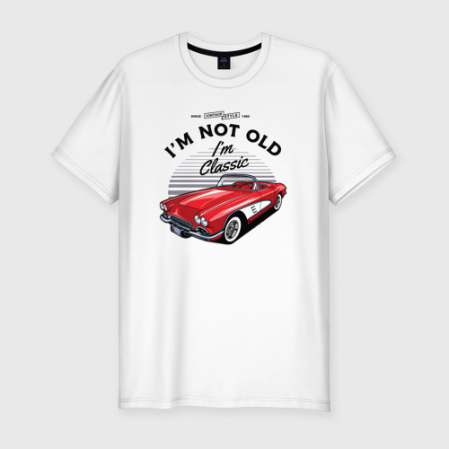 Мужская футболка хлопок Slim Старая красная машина - купить по цене 1590  руб в интернет-магазине Всемайки, арт 3231583