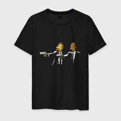 Мужская футболка хлопок Pulp Simpsons - remake - Tarantino