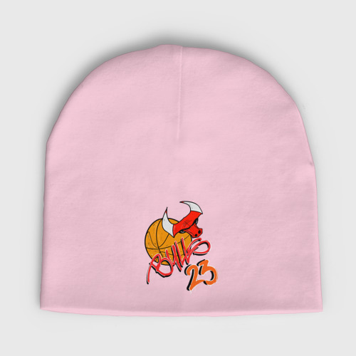 Детская шапка демисезонная 23 Bulls, цвет светло-розовый