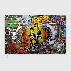 Флаг 3D Simpson's & Punk's not dead! Motto!