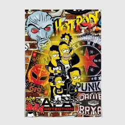 Постер Simpson's & Punk's not dead! Motto!