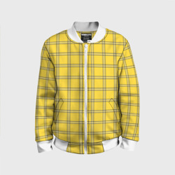 Детский бомбер 3D Классическая желтая клетка