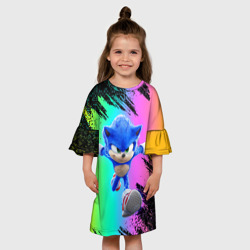 Детское платье 3D Sonic neon - фото 2