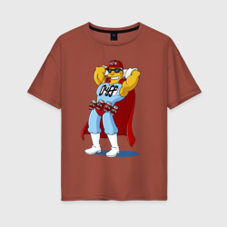Женская футболка хлопок Oversize Duffman - Simpsons