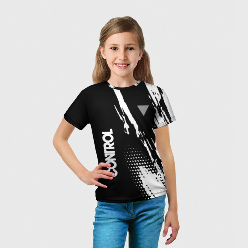 Детская футболка 3D Control Logo, цвет 3D печать - фото 5