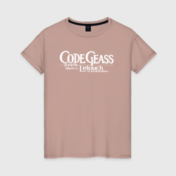 Женская футболка хлопок Code geass лого
