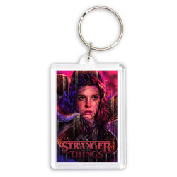 Брелок прямоугольный 35*50 Stranger Things Eleven