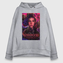 Женское худи Oversize хлопок Stranger Things Eleven