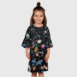 Детское платье 3D Космический мусор - фото 2