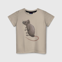 Детская футболка хлопок Задумчивая мышь