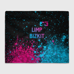 Плед 3D Limp Bizkit - neon gradient: символ сверху