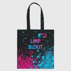 Шоппер 3D Limp Bizkit - neon gradient: символ сверху