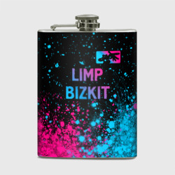 Фляга Limp Bizkit - neon gradient: символ сверху