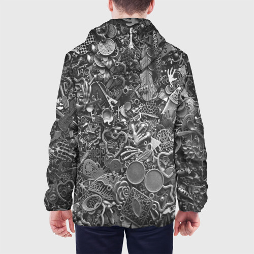 Мужская куртка 3D Металлические предметы, цвет 3D печать - фото 5