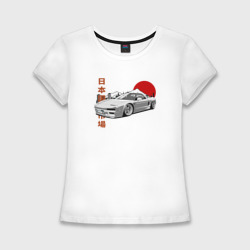 Женская футболка хлопок Slim Honda NSX JDM Retro Style