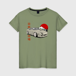 Женская футболка хлопок Mazda Rx-7 FC Rotary Japanese Cars