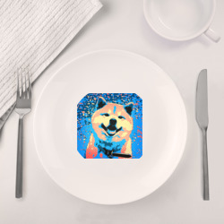 Набор: тарелка + кружка Собака-улыбака - фото 2