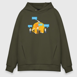 Мужское худи Oversize хлопок It's DevOps