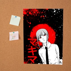 Постер Человек-бензопила - манга - Макима - фото 2