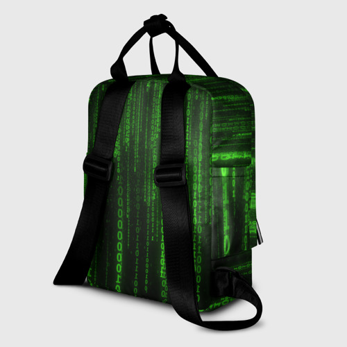 Женский рюкзак 3D Двоичный код зеленый - фото 5