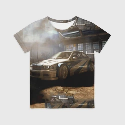 Детская футболка 3D Nfs Most Wanted bmw