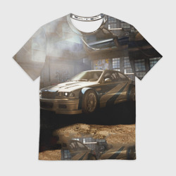 Мужская футболка 3D Nfs Most Wanted bmw