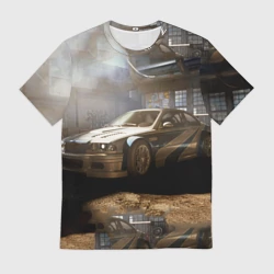 Мужская футболка 3D Nfs Most Wanted bmw