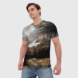 Мужская футболка 3D Nfs Most Wanted bmw - фото 2