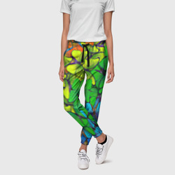 Женские брюки 3D Бабочки и радуга - фото 2