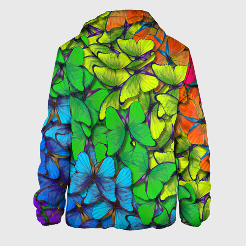 Мужская куртка 3D Бабочки и радуга, цвет 3D печать - фото 2