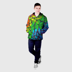 Мужская куртка 3D Бабочки и радуга - фото 2