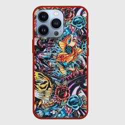 Чехол для iPhone 13 Pro Татуировки олд скул reteo pop-art