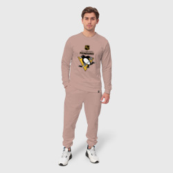 Мужской костюм хлопок Питтсбург Пингвинз НХЛ логотип - фото 2
